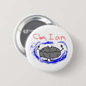 Badge Rond 5 Cm Bouton de palourde (Devant & derrière)