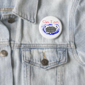 Badge Rond 5 Cm Bouton de palourde (En situation)