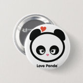Badge Rond 5 Cm Bouton de Panda® d'amour (Devant & derrière)