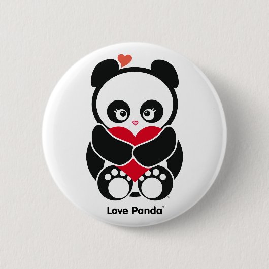 Badge Rond 5 Cm Bouton de Panda® d'amour (Devant)
