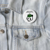 Badge Rond 5 Cm Bouton de panda de modestie (En situation)