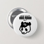Badge Rond 5 Cm Bouton de panda d'Emo (Devant & derrière)