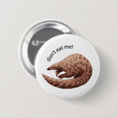 Badge Rond 5 Cm Bouton de Pangolin (Devant & derrière)