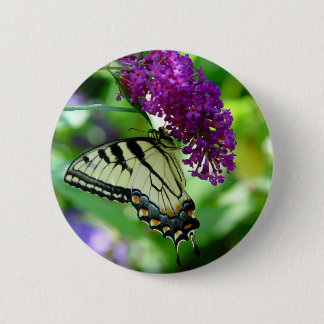 Badge Rond 5 Cm Bouton de papillon