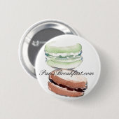 Badge Rond 5 Cm bouton de ParisBreakfast.com (Devant & derrière)