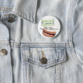 Badge Rond 5 Cm bouton de ParisBreakfast.com (En situation)