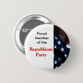 Badge Rond 5 Cm Bouton de Parti Républicain (Devant & derrière)