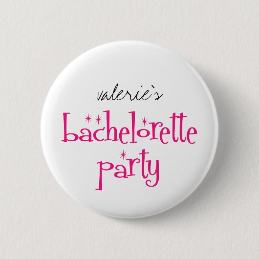 Badge Rond 5 Cm Bouton de partie de Bachelorette (Devant)