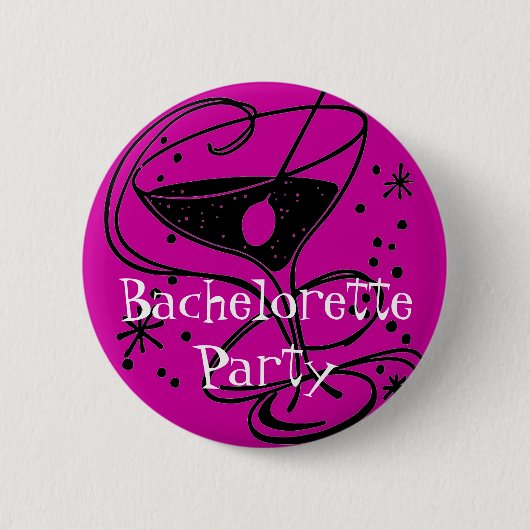 Badge Rond 5 Cm Bouton de partie de Bachelorette (Devant)