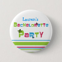 Bouton de partie de bachelorette personnalisable