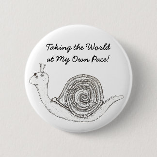 Badge Rond 5 Cm Bouton de pas de tortue