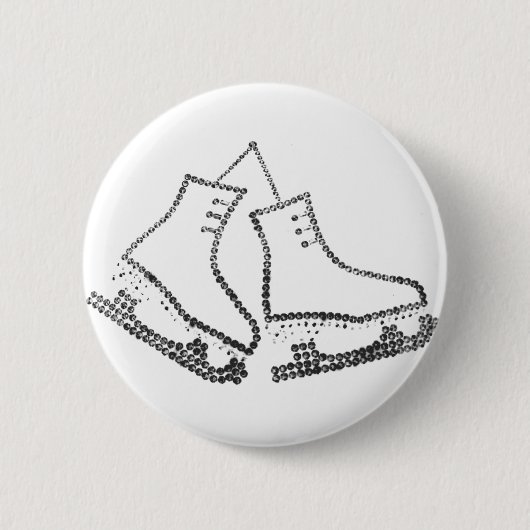 Badge Rond 5 Cm bouton de patin de glace (Devant)