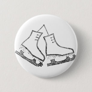 Badge Rond 5 Cm bouton de patin de glace