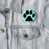 Badge Rond 5 Cm bouton de patte de chat (En situation)