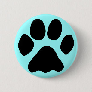 Badge Rond 5 Cm bouton de patte de chat