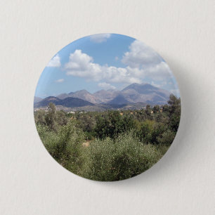 Badge Rond 5 Cm Bouton de paysage de montagne