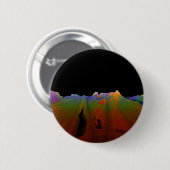Badge Rond 5 Cm Bouton de paysage polygonal Abstrait rétro (Devant & derrière)