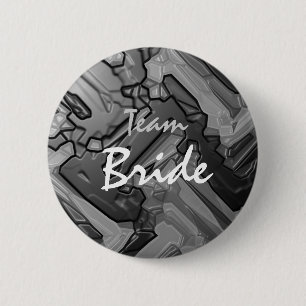 Badge Rond 5 Cm Bouton de peinture d'abrégé sur jeune mariée