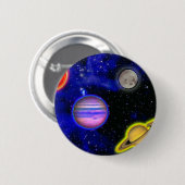 Badge Rond 5 Cm Bouton de peinture de l'espace (Devant & derrière)