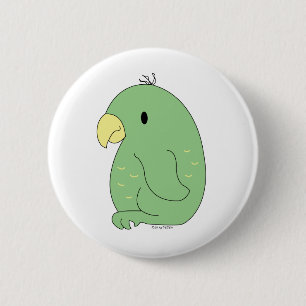 Badge Rond 5 Cm Bouton de perroquet de Kea
