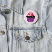 Badge Rond 5 Cm Bouton de petit gâteau (En situation)