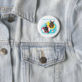 Badge Rond 5 Cm Bouton de petits pains de plage (En situation)