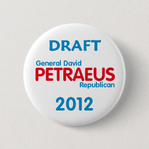 Badge Rond 5 Cm Bouton de PETRAEUS 2012
