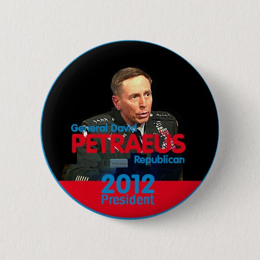 Badge Rond 5 Cm Bouton de PETRAEUS 2012 (Devant)
