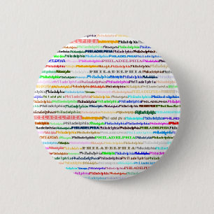 Badge Rond 5 Cm Bouton de Philadelphie