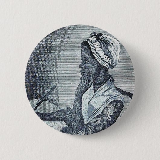 Badge Rond 5 Cm Bouton de Phillis Wheatley (Devant)