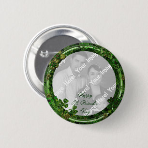 Badge Rond 5 Cm Bouton de photo du jour de St Patrick