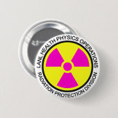Badge Rond 5 Cm Bouton de physique sanitaire de LANL (Devant & derrière)
