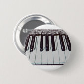 Badge Rond 5 Cm Bouton de piano (Devant & derrière)