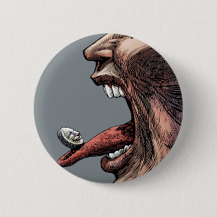 Badge Rond 5 Cm Bouton de pilule de poison