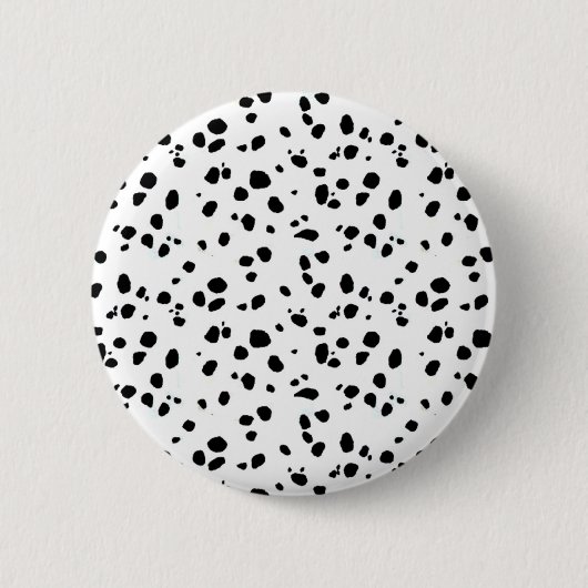 Badge Rond 5 Cm Bouton de Pin de chien de Dalmation (Devant)
