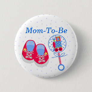 Badge Rond 5 Cm Bouton de Pin de maman de baby shower