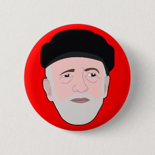 Badge Rond 5 Cm Bouton de Pin d'insigne de Corbyn de vote