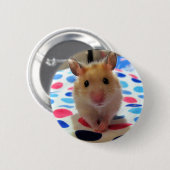 Badge Rond 5 Cm Bouton de Pinback de hamster (Devant & derrière)