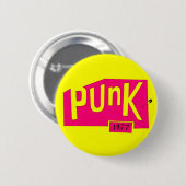 Badge Rond 5 Cm Bouton de Pinback du "punk 1977" (Devant & derrière)