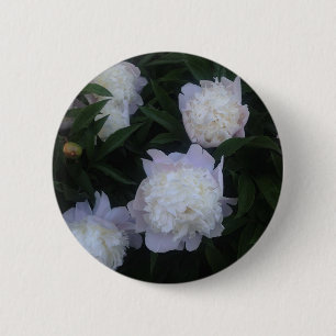 Badge Rond 5 Cm Bouton de pivoine