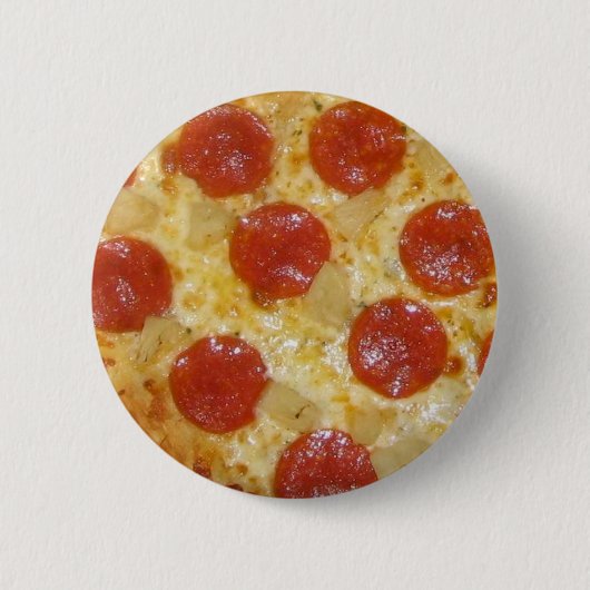 Badge Rond 5 Cm Bouton de pizza - personnaliser (Devant)