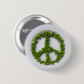 Badge Rond 5 Cm Bouton de pois de paix (Devant & derrière)