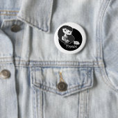 Badge Rond 5 Cm Bouton de Poissons (En situation)