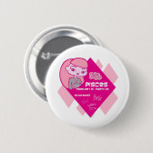 Badge Rond 5 Cm Bouton de Poissons (Devant & derrière)