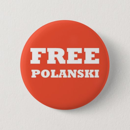 Badge Rond 5 Cm Bouton "de Polanski libre" (Devant)