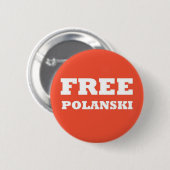 Badge Rond 5 Cm Bouton "de Polanski libre" (Devant & derrière)