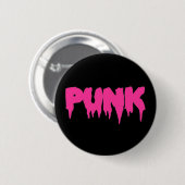 Badge Rond 5 Cm Bouton de police "Punk" (Devant & derrière)