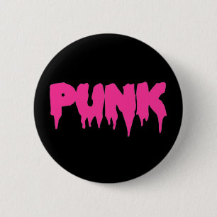Badge Rond 5 Cm Bouton de police "Punk"