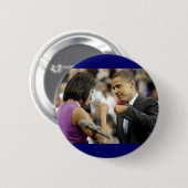 Badge Rond 5 Cm Bouton de pompe de poing d'Obama (Devant & derrière)