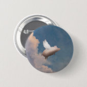 BADGE ROND 5 CM BOUTON DE PORC DE VOL (Devant & derrière)